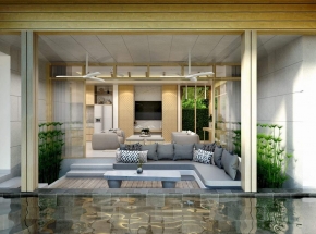 Превосходная вилла с 2 спальнями и с видом на бассейн в проекте Химмапана Виллас Террасс, на пляже Камала 