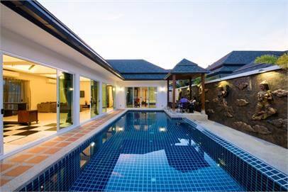 Великолепная вилла с 3 спальнями и с видом на бассейн в проекте Камала Парадайс 1, на пляже Камала 