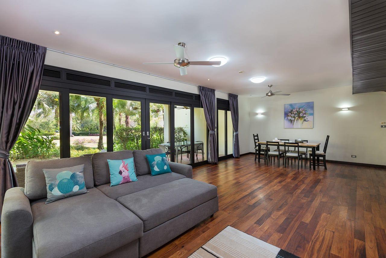 Восхитительные апартаменты с 3 спальнями и с видом на сад, не далеко от моря в проекте Чом Таван, на пляже Бангтао/Лагуна