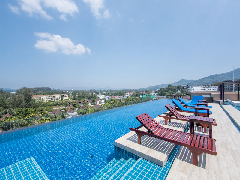 Cтильные апартаменты с 1 спальней и с видом на море в проекте Аристо, на пляже Сурин