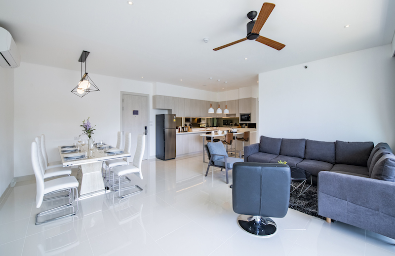 Модные апартаменты с 3 спальнями и с видом на море в проекте Кассия Резиденсис, на пляже Бангтао/Лагуна