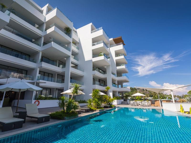 Модные апартаменты с 3 спальнями и с видом на море в проекте Сансури, на пляже Сурин