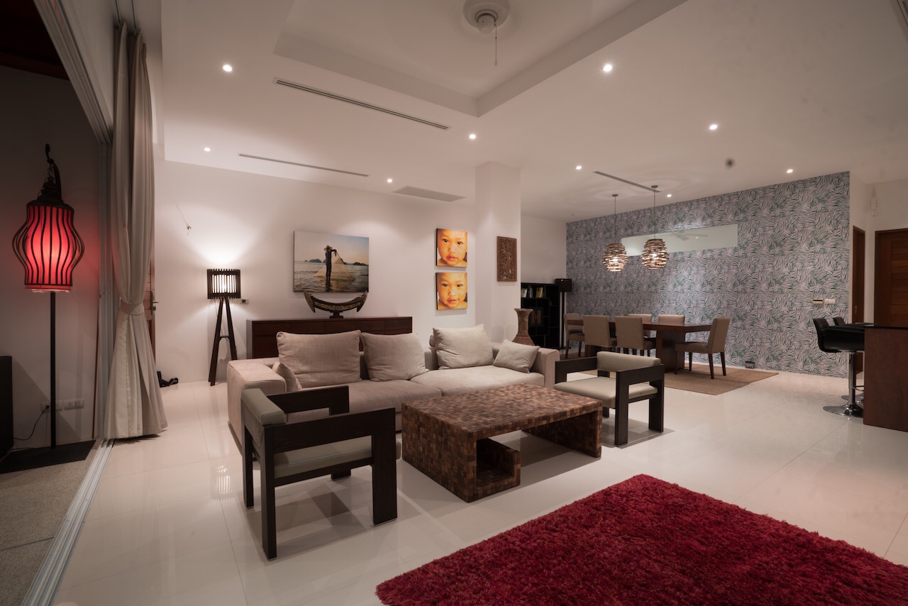 Комфортабельные апартаменты с 3 спальнями и с видом на море в проекте Камала Фолс, на пляже Камала 