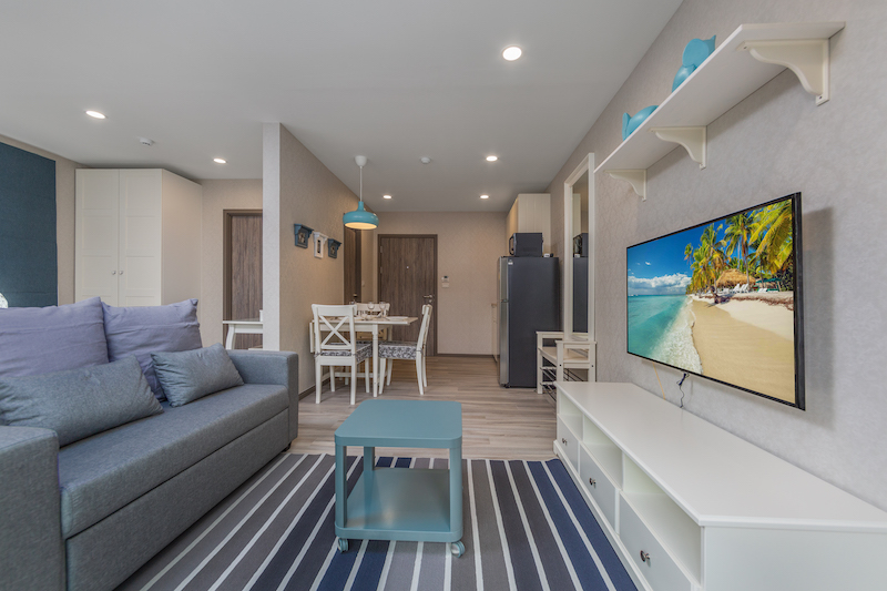 Шикарные апартаменты студия и с видом на бассейн в проекте Зе Тайтл Резиденс Наянг, на пляже Найянг