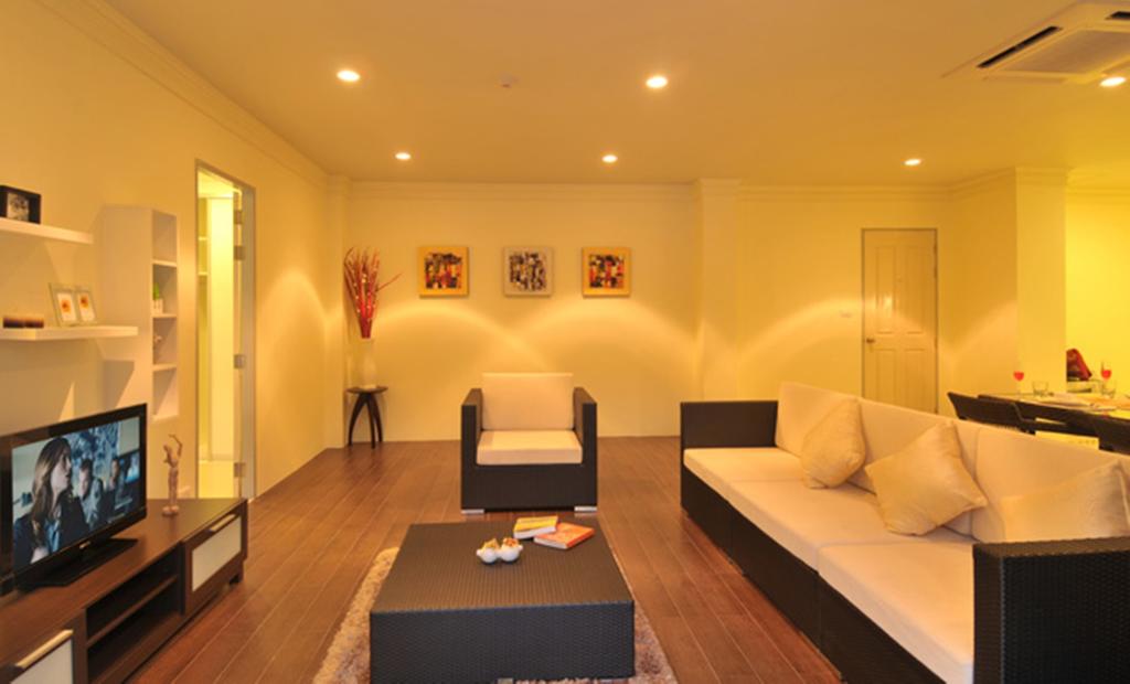 Шикарные апартаменты с 3 спальнями и с видом на город в проекте Роял Камала, на пляже Камала 