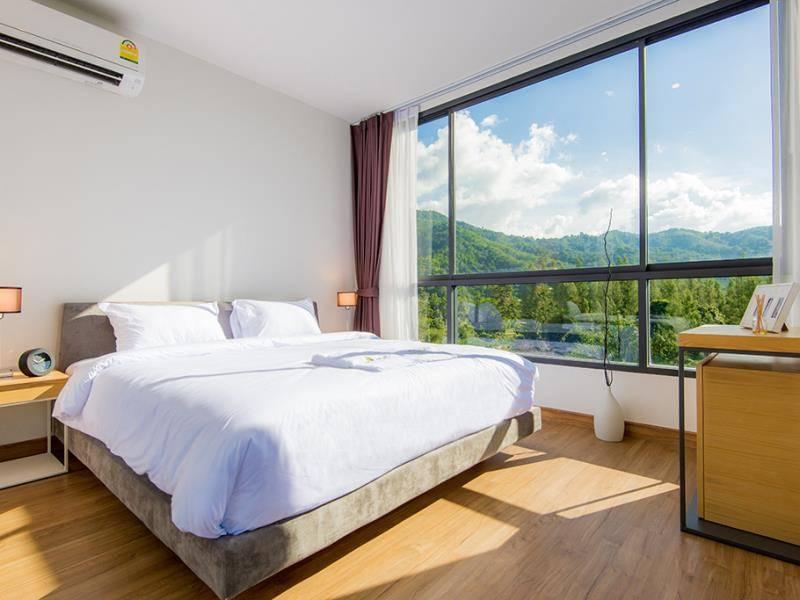 Cтильные апартаменты с 1 спальней и с видом на сад в проекте Хилл Майна, на пляже Сурин