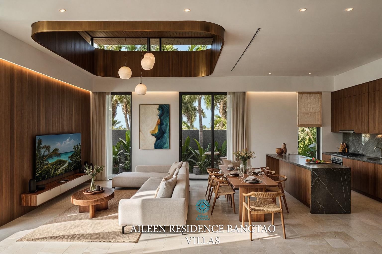 Превосходная вилла с 3 спальнями и с видом на бассейн, на пляже Бангтао/Лагуна