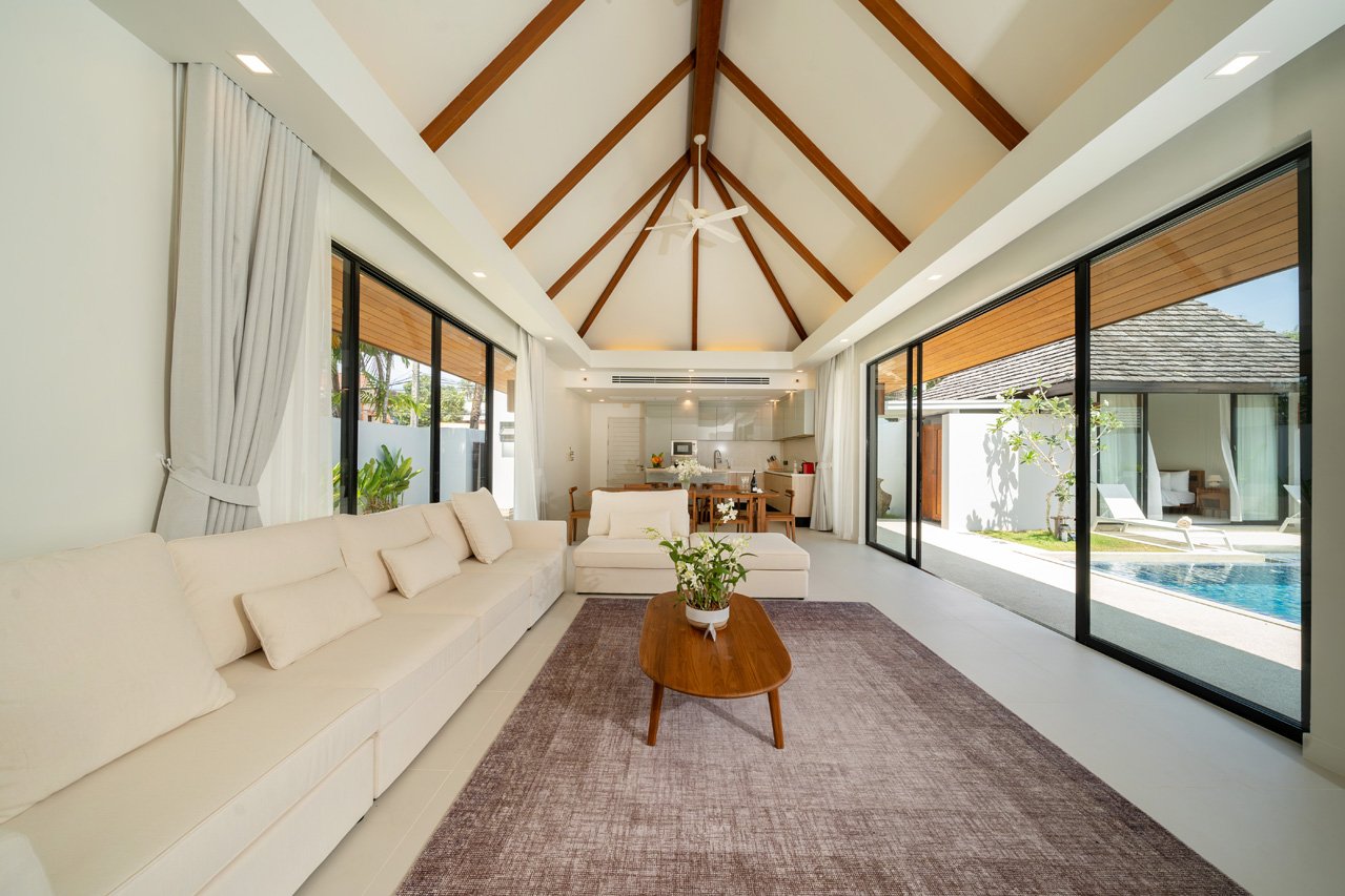 Потрясающая вилла с 4 спальнями и с видом на бассейн, не далеко от моря, на пляже Ао Йон