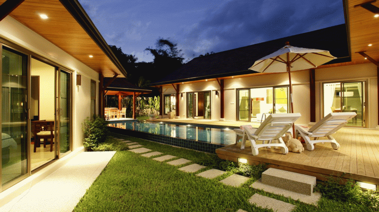 3-Bedroom Villa, with pool view in Kokyang Estate project, on Nai Harn beach