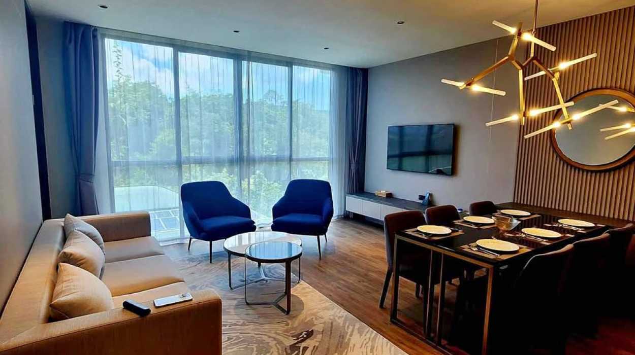 3-Bedroom Apartments, with pool view in Layan Green Park project, on Layan beach