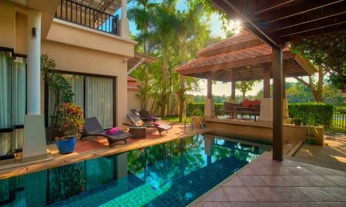 Large 4-Bedroom Villa, with pool view in Angsana Villas Resort project, on Bangtao/Laguna beach