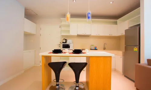 Прекрасные апартаменты с 1 спальней и с видом на горы в проекте Зе Tрис резиденс, на пляже Камала 