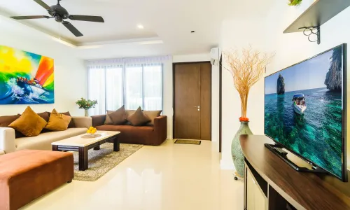 Удобный таунхаус с 3 спальнями и с видом на сад в проекте Лагуна Парк, на пляже Бангтао/Лагуна