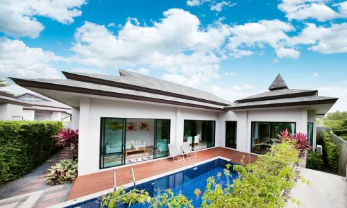 Сказочная вилла с 3 спальнями и с видом на бассейн в проекте Танод Эстэйт, на пляже Бангтао/Лагуна