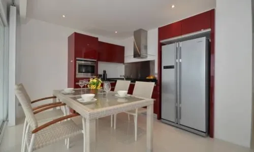 Великолепные апартаменты с 2 спальнями и с видом на море в проекте Сансет Плаза, на пляже Карон