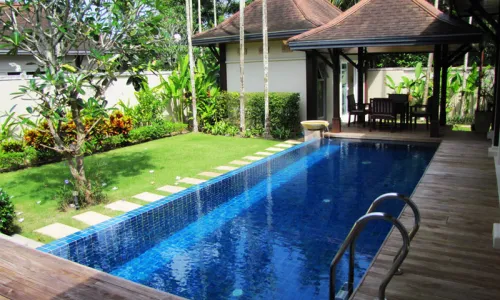 Шикарная вилла с 4 спальнями и с видом на бассейн в проекте Ту Виллас Холидей Ориентал Стайл Лайян, на пляже Бангтао/Лагуна