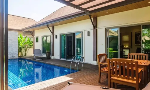 Сногсшибательная вилла с 3 спальнями и с видом на бассейн в проекте Ниш Виллас, на пляже Найхарн