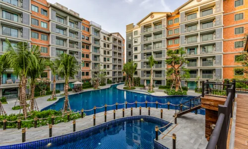 Шикарные апартаменты студия и с видом на бассейн в проекте Зе Тайтл Резиденс Наянг, на пляже Найянг