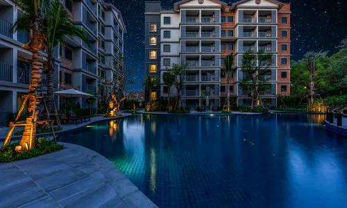 Прекрасные апартаменты студия и с видом на бассейн в проекте Зе Тайтл Резиденс Наянг, на пляже Найянг