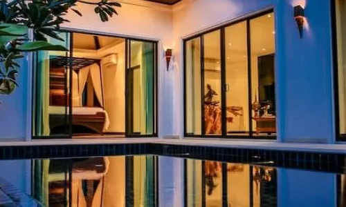 Модная вилла с 1 спальней и с видом на бассейн в проекте Аэлита, на пляже Бангтао/Лагуна