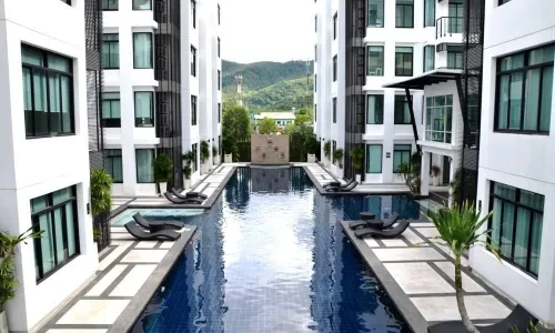 Шикарные апартаменты с 2 спальнями и с видом на бассейн в проекте Реджент Камала, на пляже Камала 