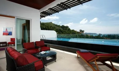 Роскошные апартаменты с 3 спальнями и с видом на море в проекте Камала Фолс, на пляже Камала 