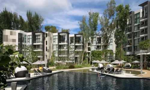 Сказочные апартаменты с 1 спальней и с видом на бассейн в проекте Кассия, на пляже Бангтао/Лагуна