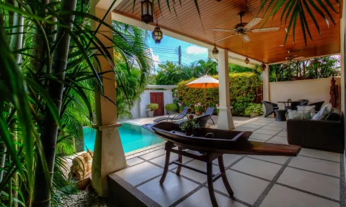 Сногсшибательная вилла с 1 спальней и с видом на бассейн, на пляже Найхарн