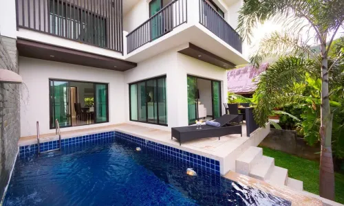 Восхитительная вилла с 2 спальнями и с видом на бассейн, на пляже Найхарн