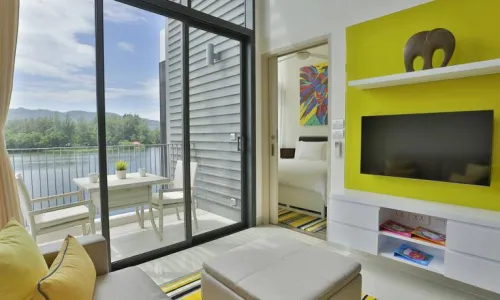 Превосходные апартаменты с 1 спальней и с видом на озеро в проекте Кассия, на пляже Бангтао/Лагуна