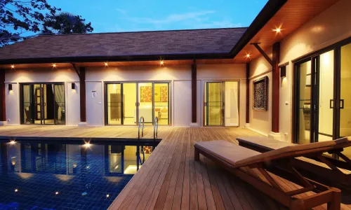 Удобная вилла с 2 спальнями и с видом на бассейн в проекте Кокянг, на пляже Найхарн