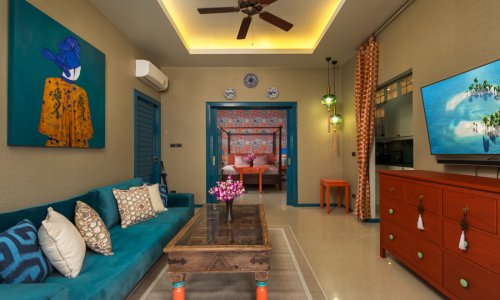 Великолепная вилла с 1 спальней и с видом на бассейн в проекте Ту Виллас Холидей Ориентал Стайл Лайян, на пляже Бангтао/Лагуна (+ Видео обзор)