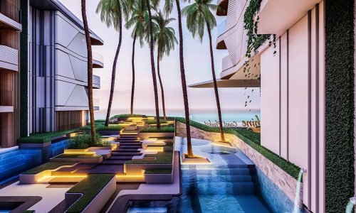 Прекрасные апартаменты с 2 спальнями и с видом на горы, не далеко от моря в проекте Саншайн Бич by KORA, на пляже Бангтао/Лагуна