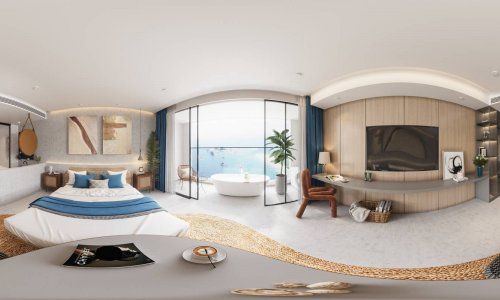 Прекрасные апартаменты с 2 спальнями и с видом на горы, не далеко от моря в проекте Саншайн Бич by KORA, на пляже Бангтао/Лагуна