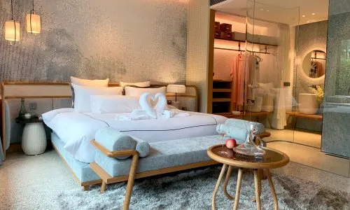 Превосходные апартаменты студия и с видом на сад в проекте Платинум Бей, на пляже Камала 