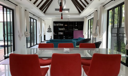 Модная вилла с 3 спальнями и с видом на бассейн в проекте Аэлита, на пляже Бангтао/Лагуна