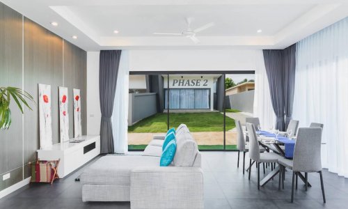 Сказочная вилла с 2 спальнями и с видом на бассейн в проекте Сумалии, на пляже Равай