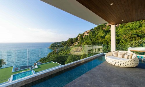 Прекрасная вилла премиум класса с 6 спальнями и с видом на море в проекте Кейп Амарин, на пляже Камала 