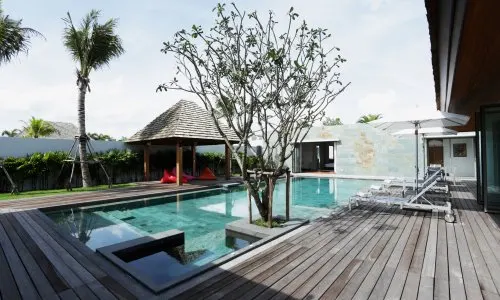 Удобная вилла с 4 спальнями и с видом на бассейн в проекте Анчан Лагун, на пляже Бангтао/Лагуна