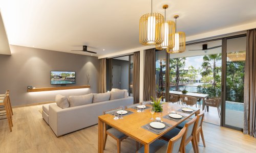 Восхитительная вилла с 3 спальнями и с видом на бассейн в проекте Стей, на пляже Равай