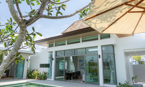 Сногсшибательная вилла с 2 спальнями и с видом на бассейн в проекте Шамбала Гранд Вилла, на пляже Бангтао/Лагуна