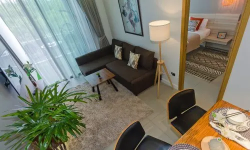 Удобные апартаменты с 1 спальней и с видом на море в проекте Оушен Стоун, на пляже Бангтао/Лагуна