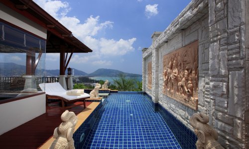 Восхитительная вилла с 3 спальнями и с видом на море, на пляже Патонг 