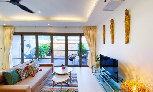 Сказочная вилла с 1 спальней и с видом на бассейн в проекте Зе Резиденс Бангтао, на пляже Бангтао/Лагуна