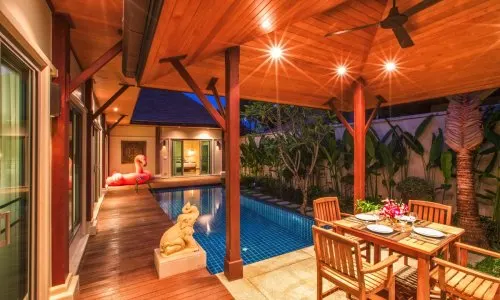 Сказочная вилла с 3 спальнями и с видом на бассейн в проекте Кокянг, на пляже Найхарн