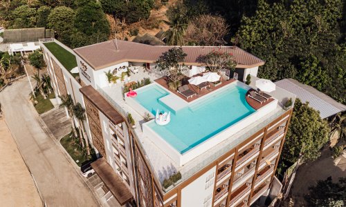 Удобные апартаменты с 2 спальнями и с видом на сад в проекте Пальметто, на пляже Карон