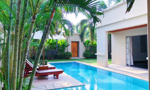 Шикарная вилла с 2 спальнями и с видом на бассейн в проекте Зе Резиденс Бангтао, на пляже Бангтао/Лагуна