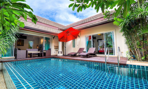 Шикарная вилла с 3 спальнями и с видом на бассейн в проекте Кокянг, на пляже Найхарн