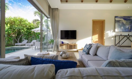 Роскошная вилла с 2 спальнями и с видом на бассейн в проекте Тричада, на пляже Бангтао/Лагуна