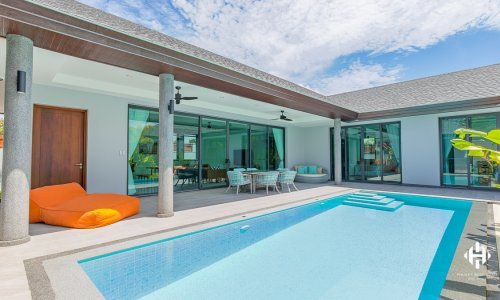 Удобная вилла с 4 спальнями и с видом на бассейн в проекте Зе С виллас, на пляже Бангтао/Лагуна